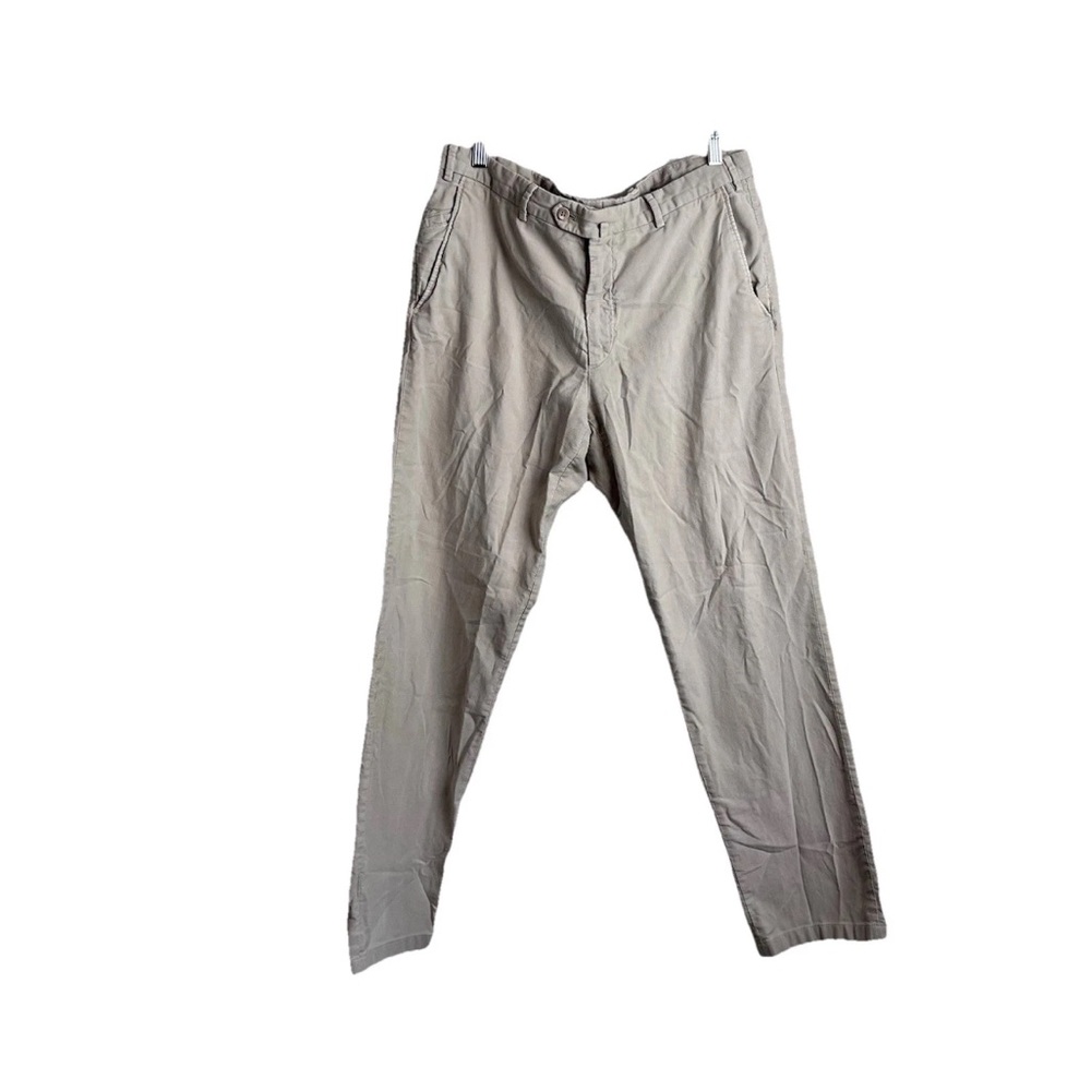 Loro Piana Men’s Pants 100% Cotton Khaki Slacks